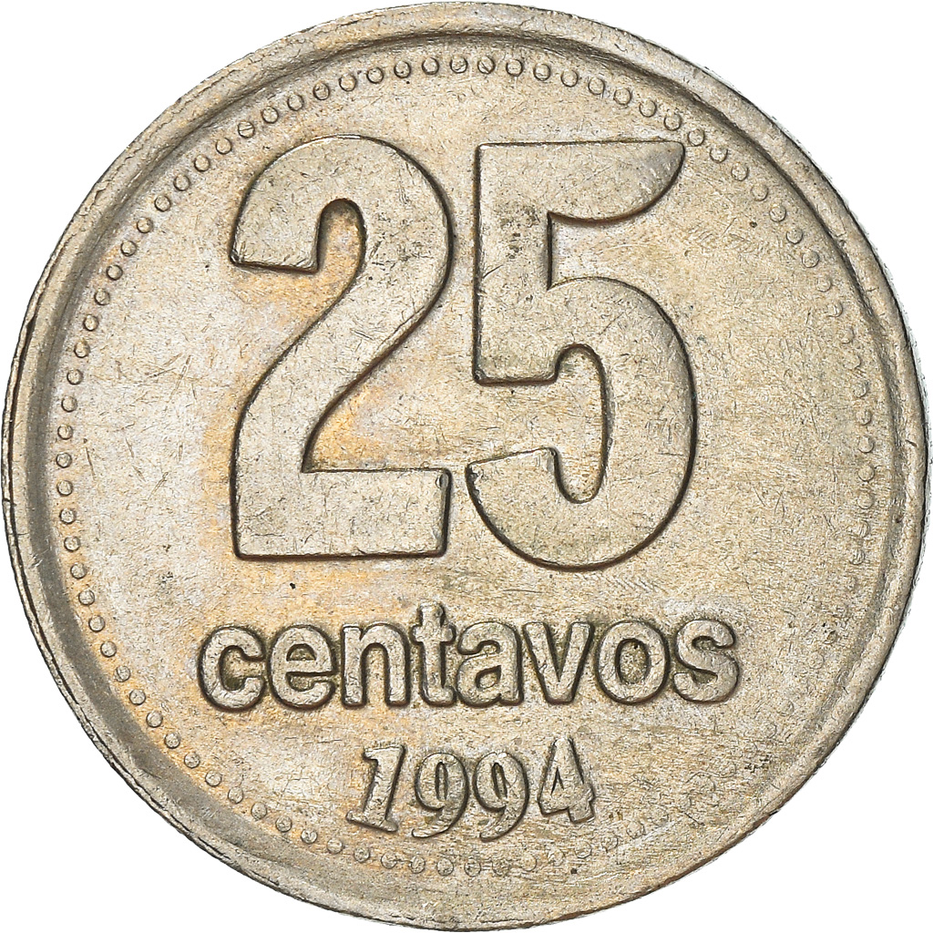 Coin, Argentina, 25 Centavos, 1994, , Copper-nickel, KM:110a