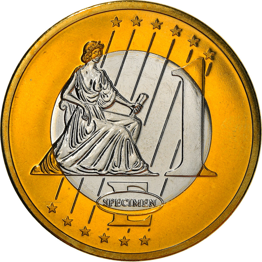 Vatican, Medal, 1 E, Essai-Trial Benoit XVI, 2008, , Bi-Metallic