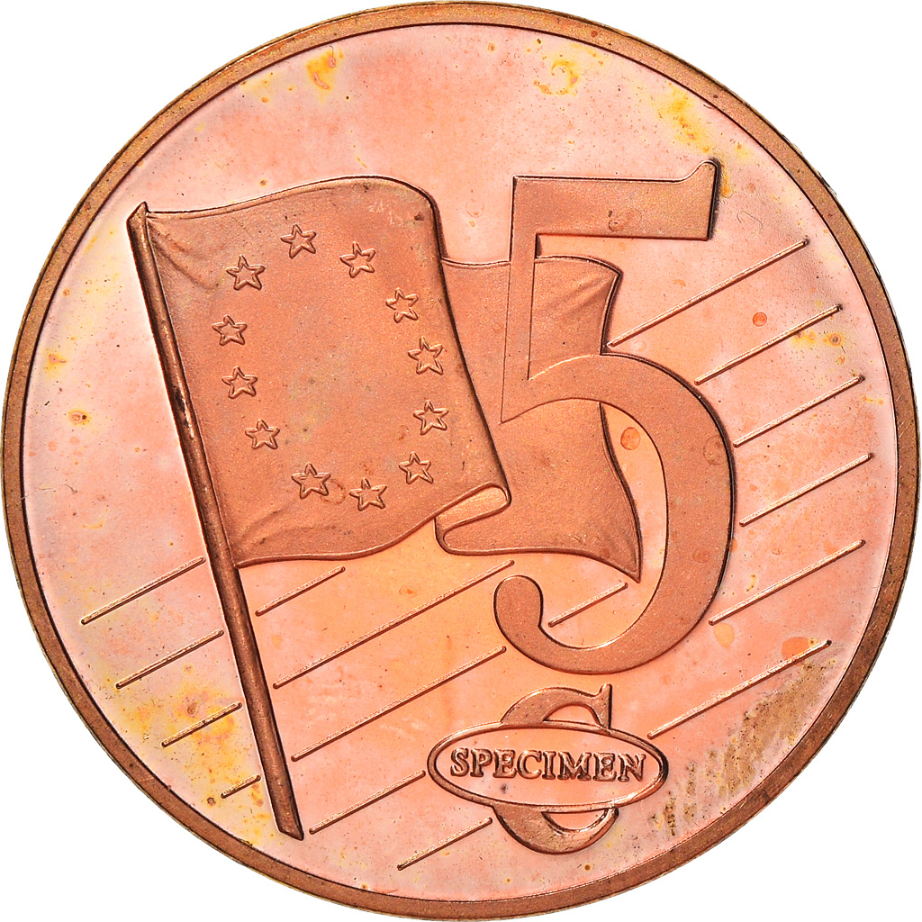 Vatican, Medal, 5 C, Essai-Trial Benoit XVI, 2008, , Copper