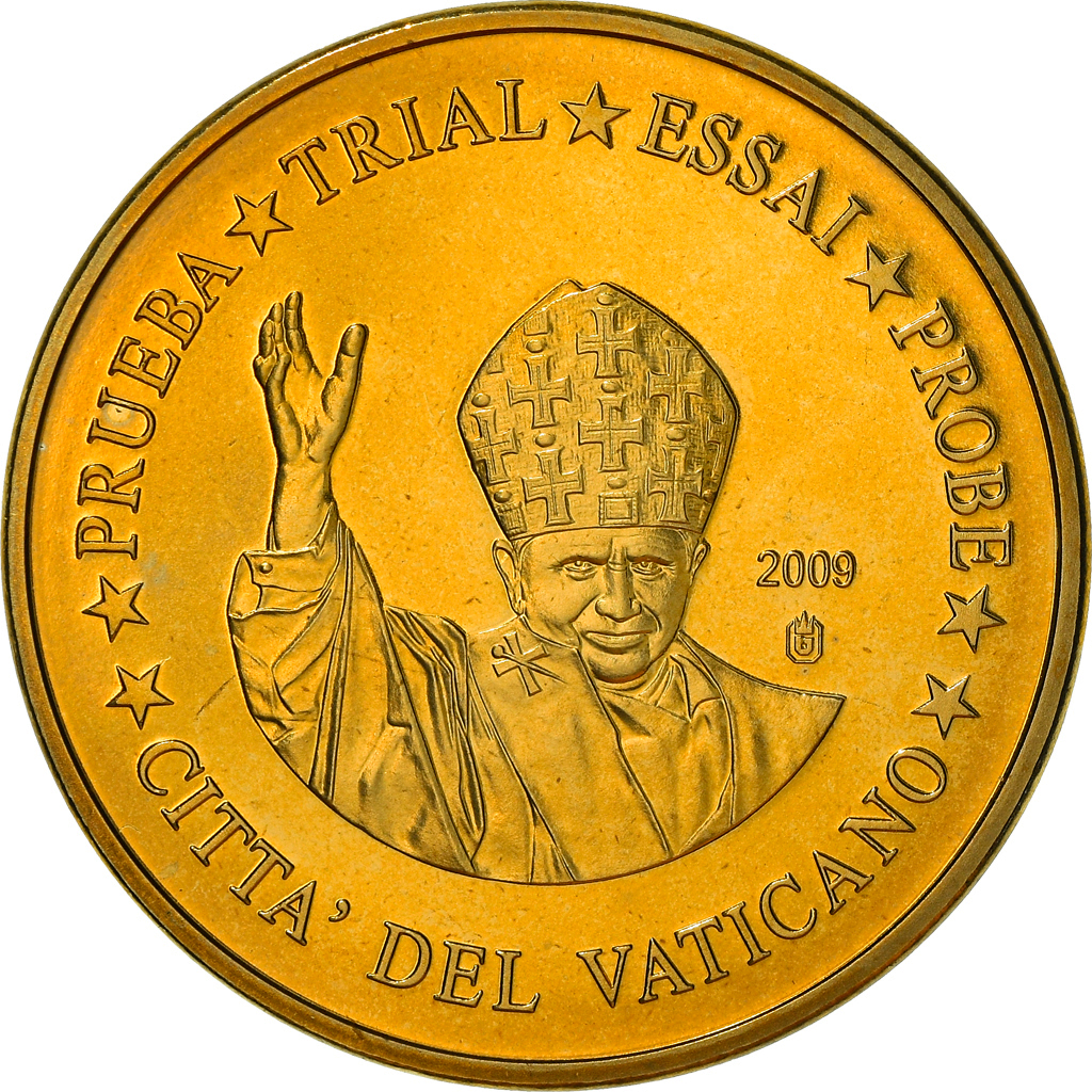 Vatican, Medal, 50 C, Essai-Trial Benoit XVI, 2009, unofficial private coin