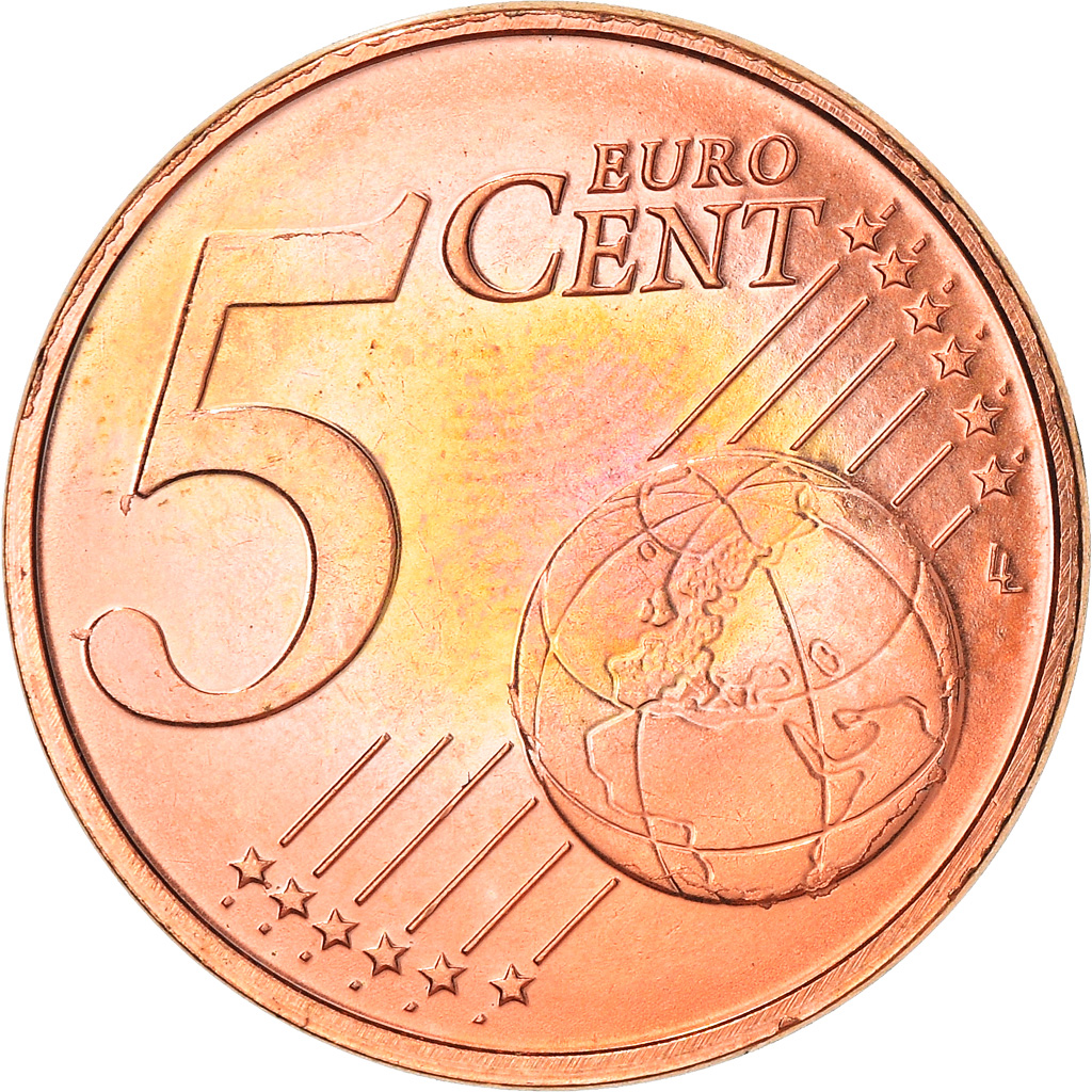 Luxembourg, 5 Euro Cent, 2002, , Copper Plated Steel, KM:77