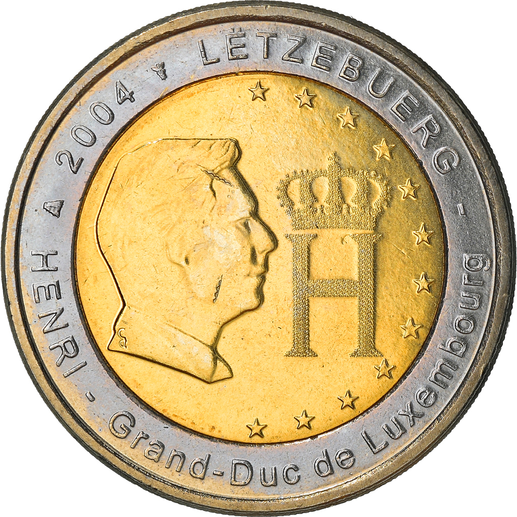 Luxemburg, 2 Euro, 2004, Utrecht, UNZ+, Bi-Metallic, KM:85