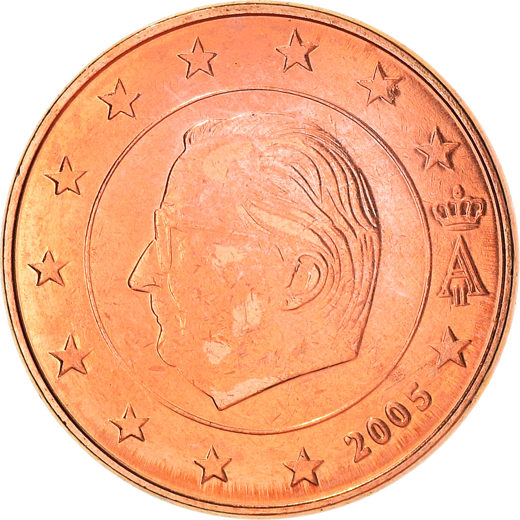 Belgien, 5 Euro Cent, 2005, Brussels, SS+, Copper Plated Steel, KM:226