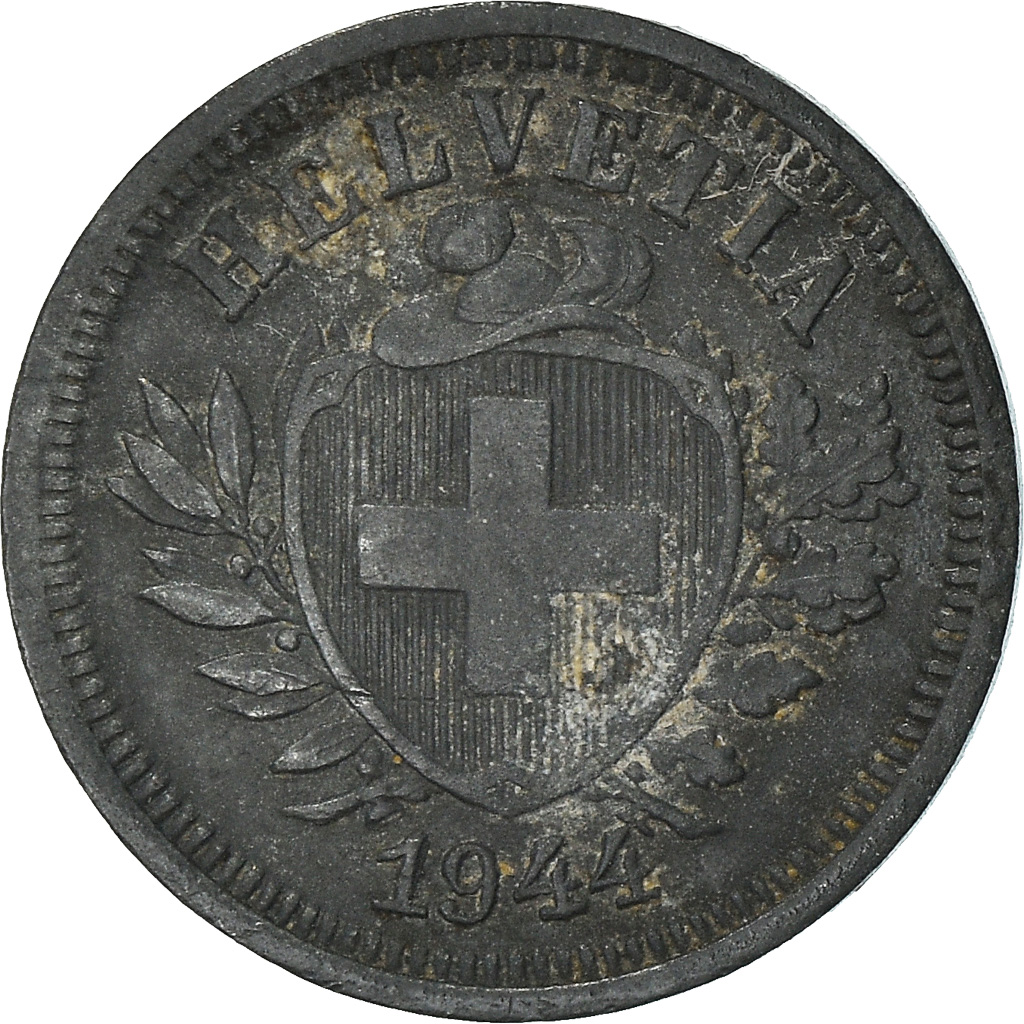 Coin, Switzerland, Rappen, 1944, Bern, , Zinc, KM:3a