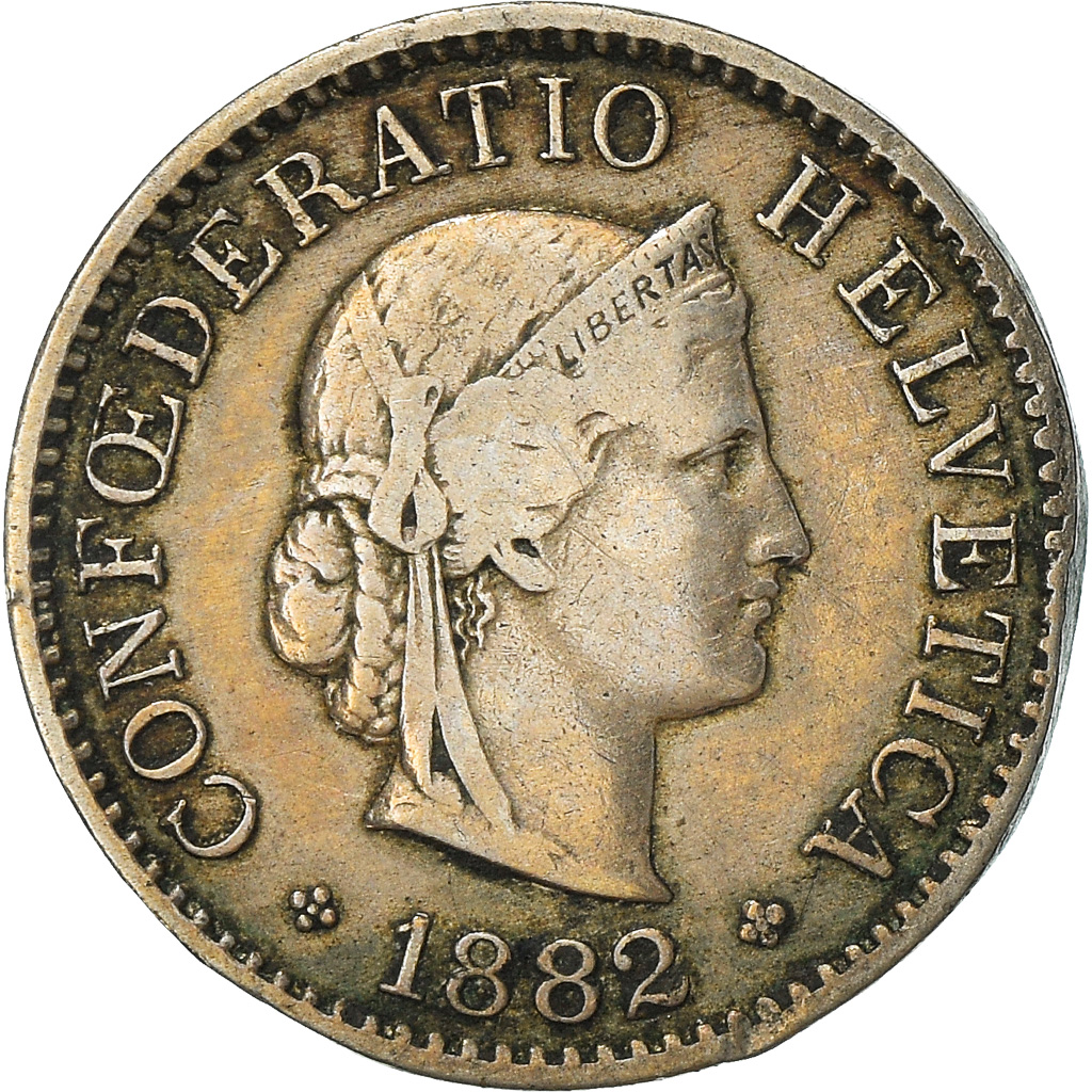 Coin, Switzerland, 5 Rappen, 1882, Bern, , Nickel, KM:26b