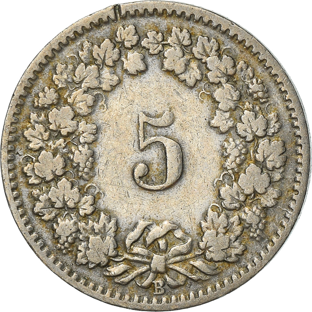 Coin, Switzerland, 5 Rappen, 1903, Bern, , Copper-nickel, KM:26
