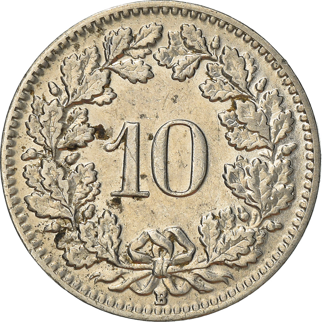 Coin, Switzerland, 10 Rappen, 1939, Bern, , Nickel, KM:27b