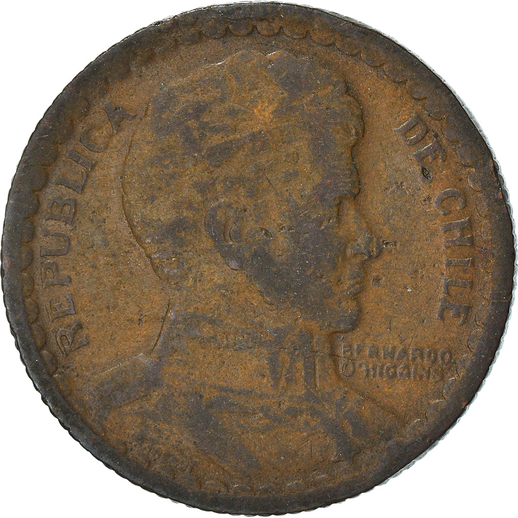 Coin, Chile, Peso, 1943, , Copper, KM:179