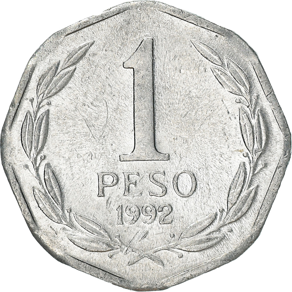 Coin, Chile, Peso, 1992, Santiago, , Aluminum, KM:231