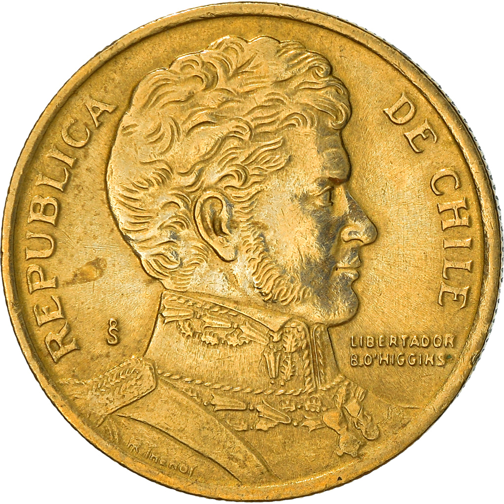 Coin, Chile, 10 Pesos, 1993, Santiago, , Aluminum-Bronze, KM:228.2
