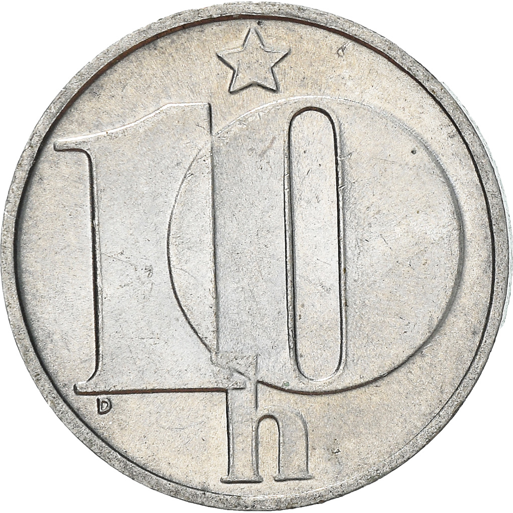 Coin, Czechoslovakia, 10 Haleru, 1990, , Aluminum, KM:80