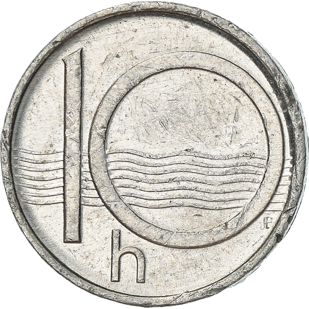 Coin, Czech Republic, 10 Haleru, 1996, , Aluminum, KM:6