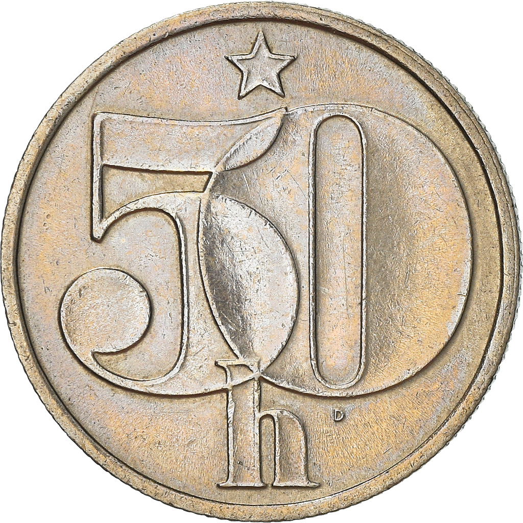 Coin, Czechoslovakia, 50 Haleru, 1986, , Copper-nickel, KM:89