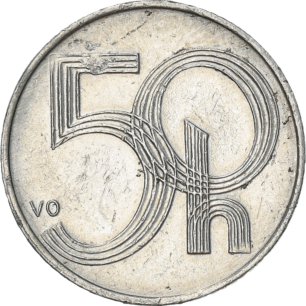 Coin, Czech Republic, 50 Haleru, 2001, , Aluminum, KM:3.1
