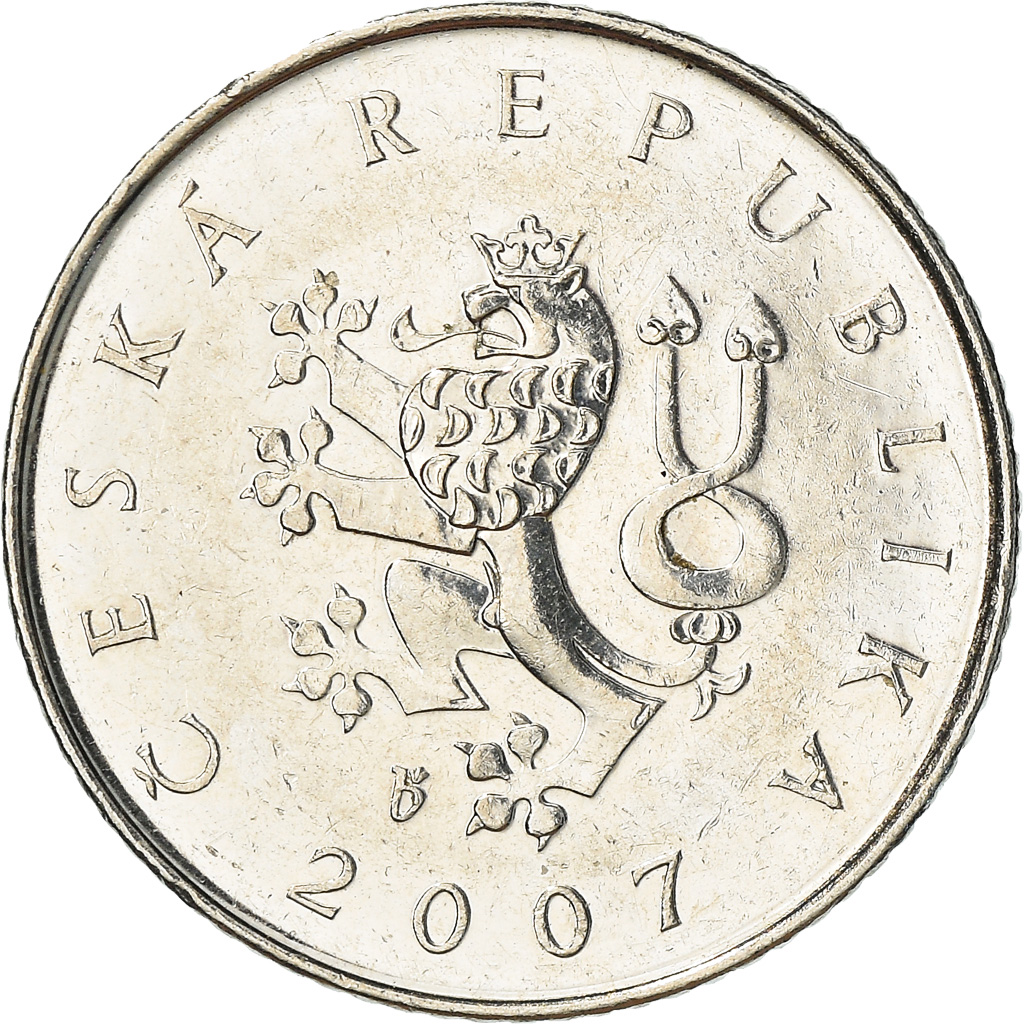 Coin, Czech Republic, Koruna, 2007, , Nickel plated steel, KM:7