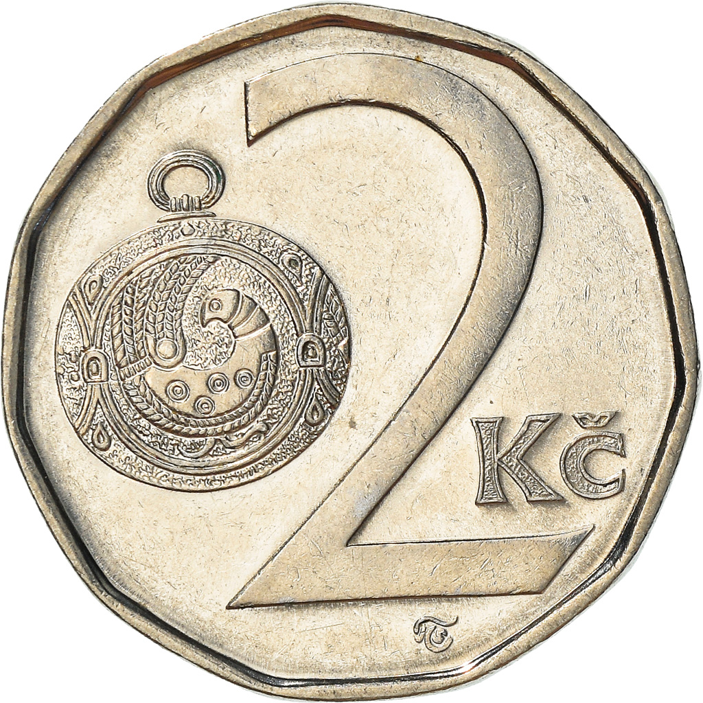 Coin, Czech Republic, 2 Koruny, 1998, , Nickel plated steel, KM:9