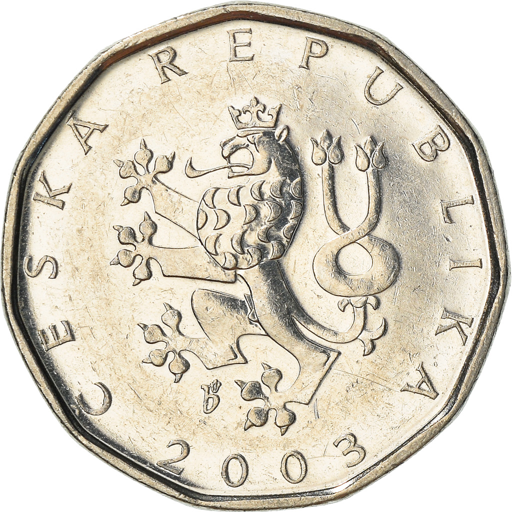 Coin, Czech Republic, 2 Koruny, 2003, , Nickel plated steel, KM:9