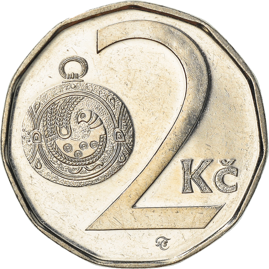 Coin, Czech Republic, 2 Koruny, 2003, , Nickel plated steel, KM:9