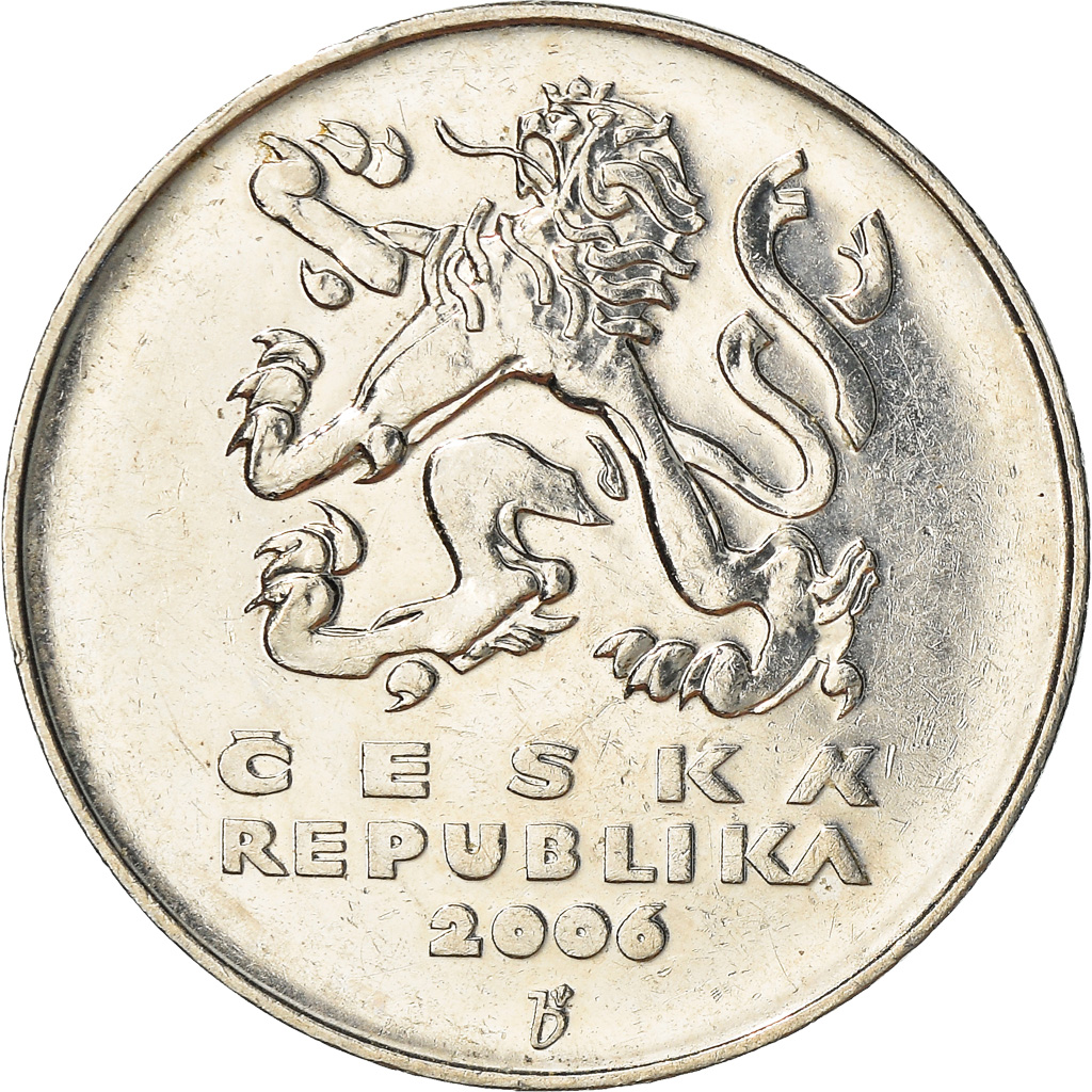 Coin, Czech Republic, 5 Korun, 2006, , Nickel plated steel, KM:8