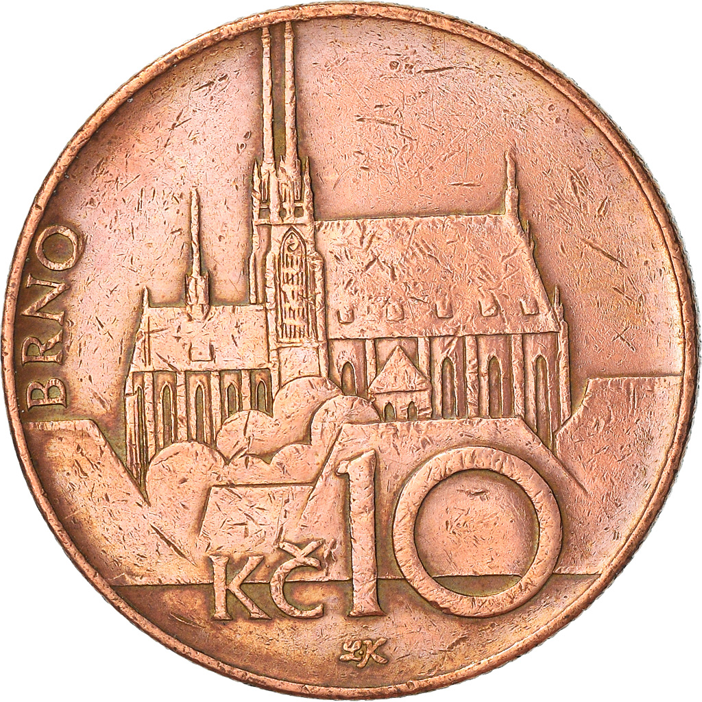 Coin, Czech Republic, 10 Korun, 2003, , Copper Plated Steel, KM:4
