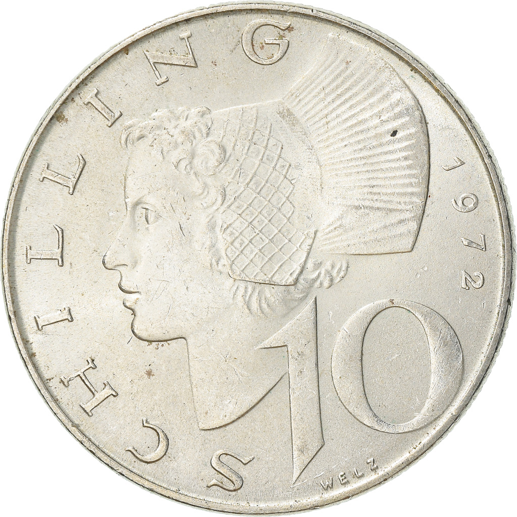 Coin, Austria, 10 Schilling, 1972, , Silver, KM:2882