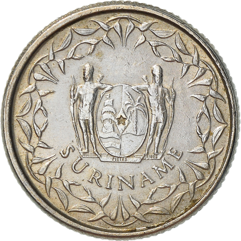 Coin, Surinam, 10 Cents, 1976, , Copper-nickel, KM:13