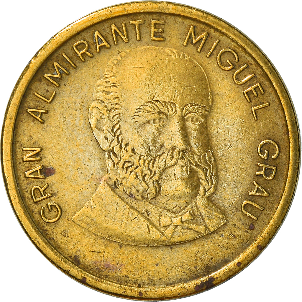 Coin, Peru, 50 Centimos, 1987, Lima, , Brass, KM:295