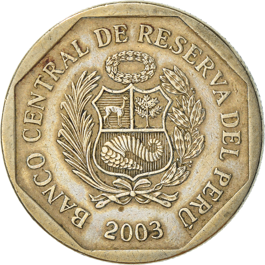 Coin, Peru, 50 Centimos, 2003, Lima, , Copper-Nickel-Zinc, KM:307.4