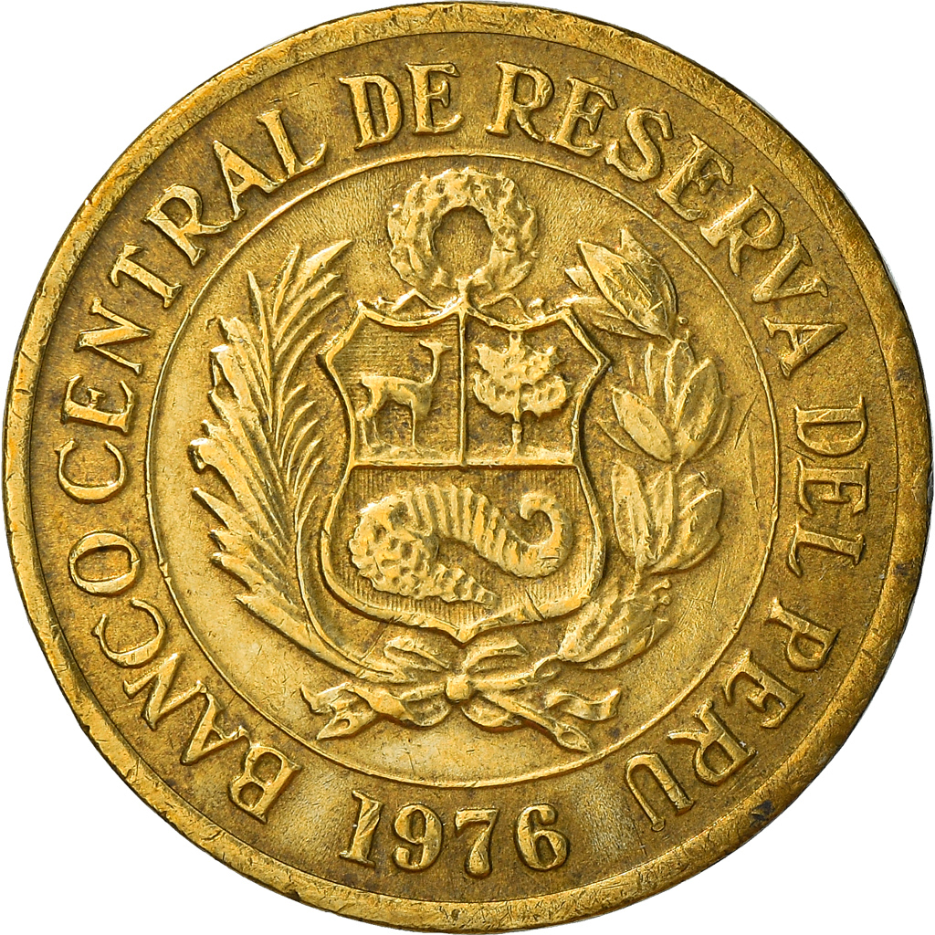 Coin, Peru, Sol, 1976, , Brass, KM:266.1