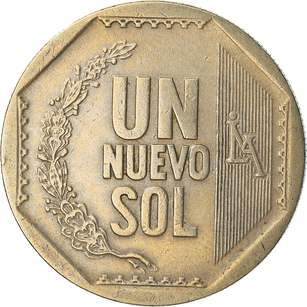 Coin, Peru, Nuevo Sol, 2008, Lima, , Copper-Nickel-Zinc, KM:308.4