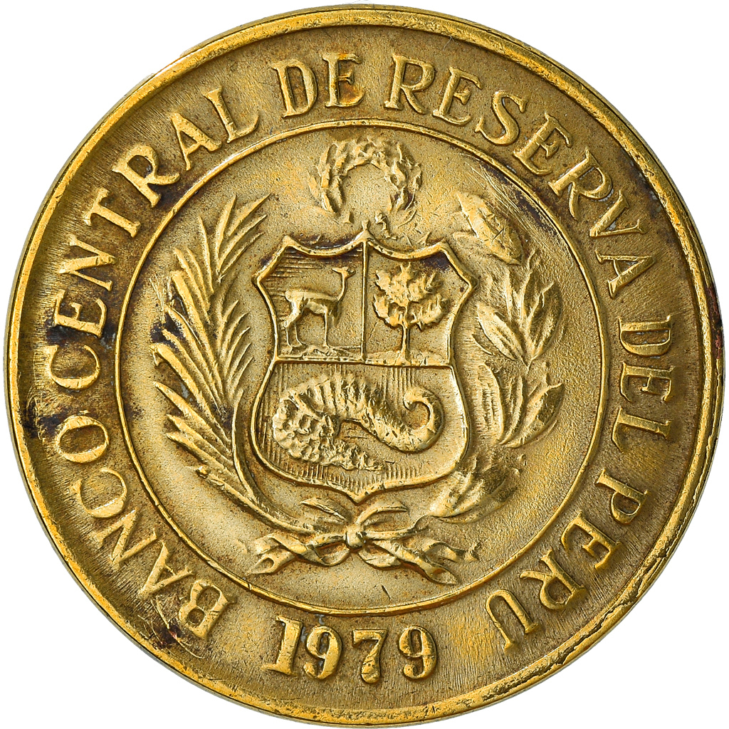 Coin, Peru, 10 Soles, 1979, Lima, , Brass, KM:272.2