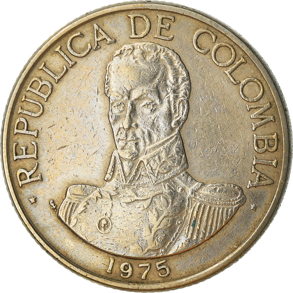 Coin, Colombia, Peso, 1975, , Copper-nickel, KM:258.1