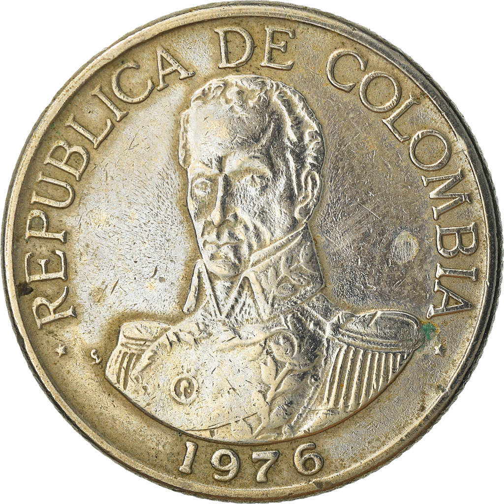 Coin, Colombia, Peso, 1976, , Copper-nickel, KM:258.1