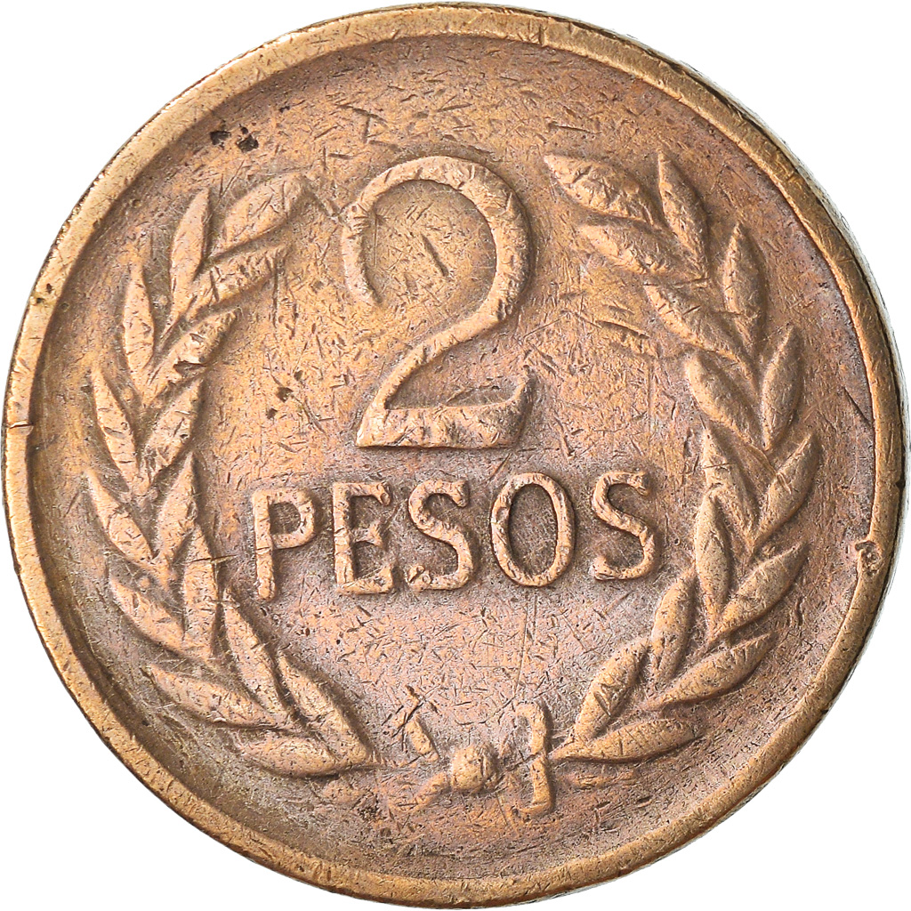 Coin, Colombia, 2 Pesos, 1979, , Bronze, KM:263