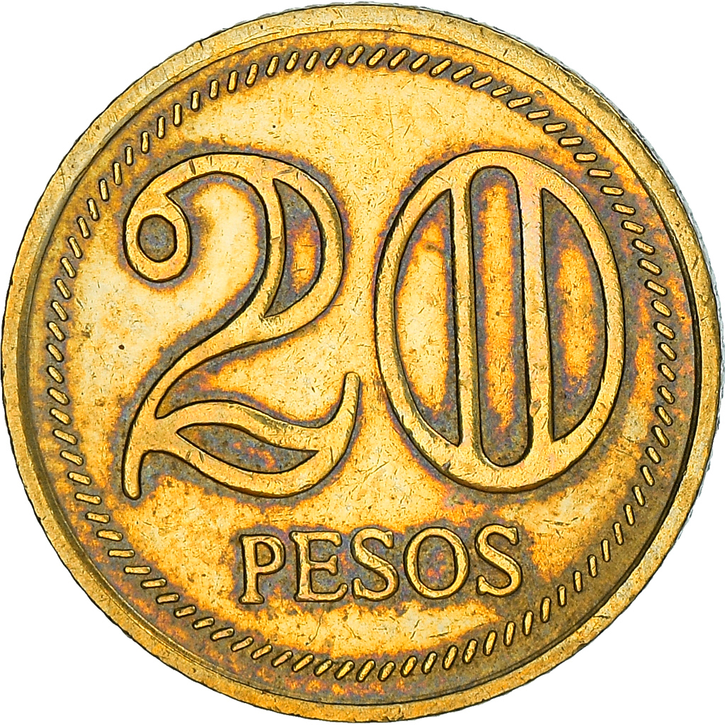 Coin, Colombia, 20 Pesos, 2004, , Brass, KM:294