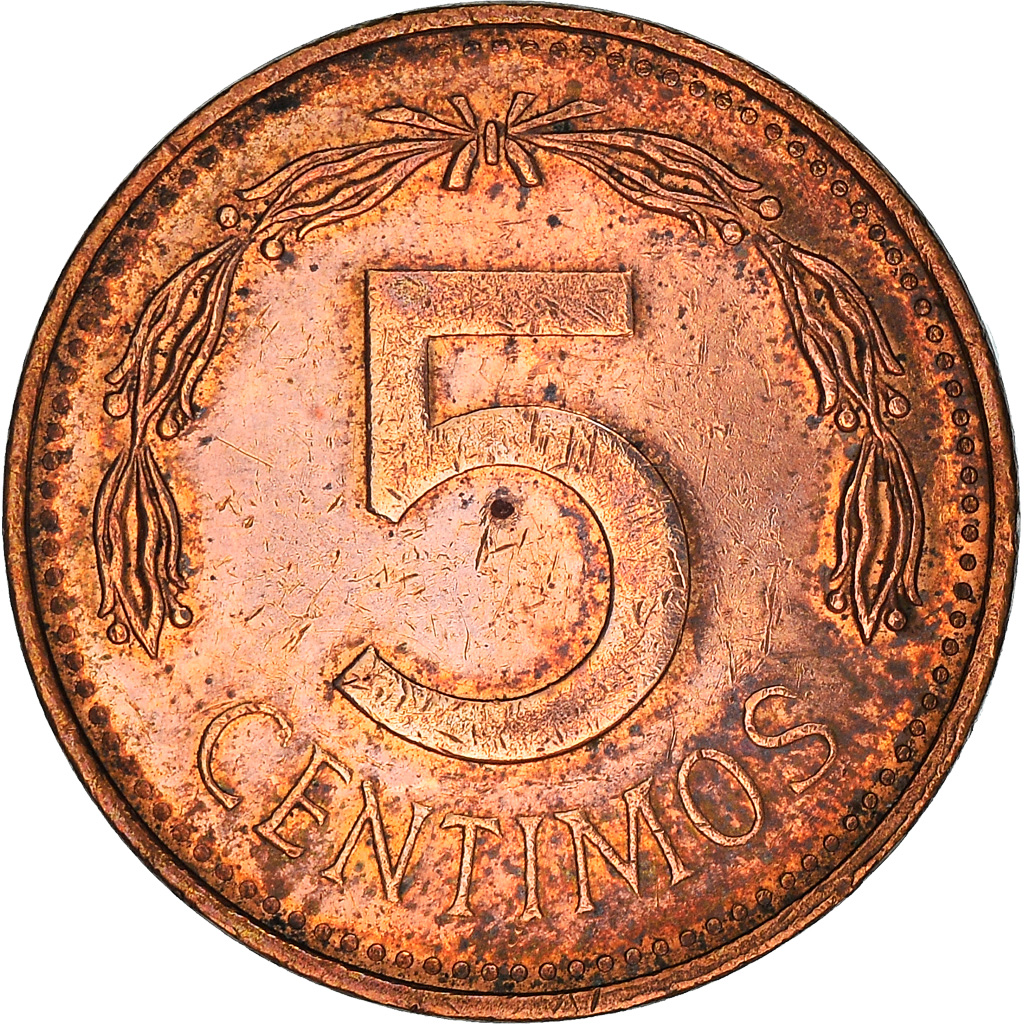 Coin, Venezuela, 5 Centimos, 1976, , Copper Clad Steel, KM:49