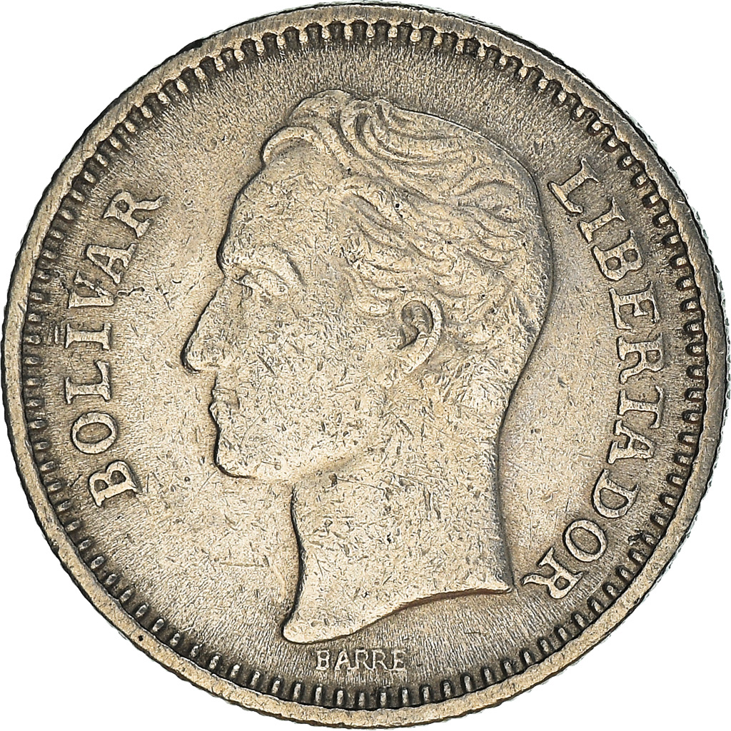 Coin, Venezuela, 25 Centimos, 1965, British Royal Mint, , Nickel, KM:40