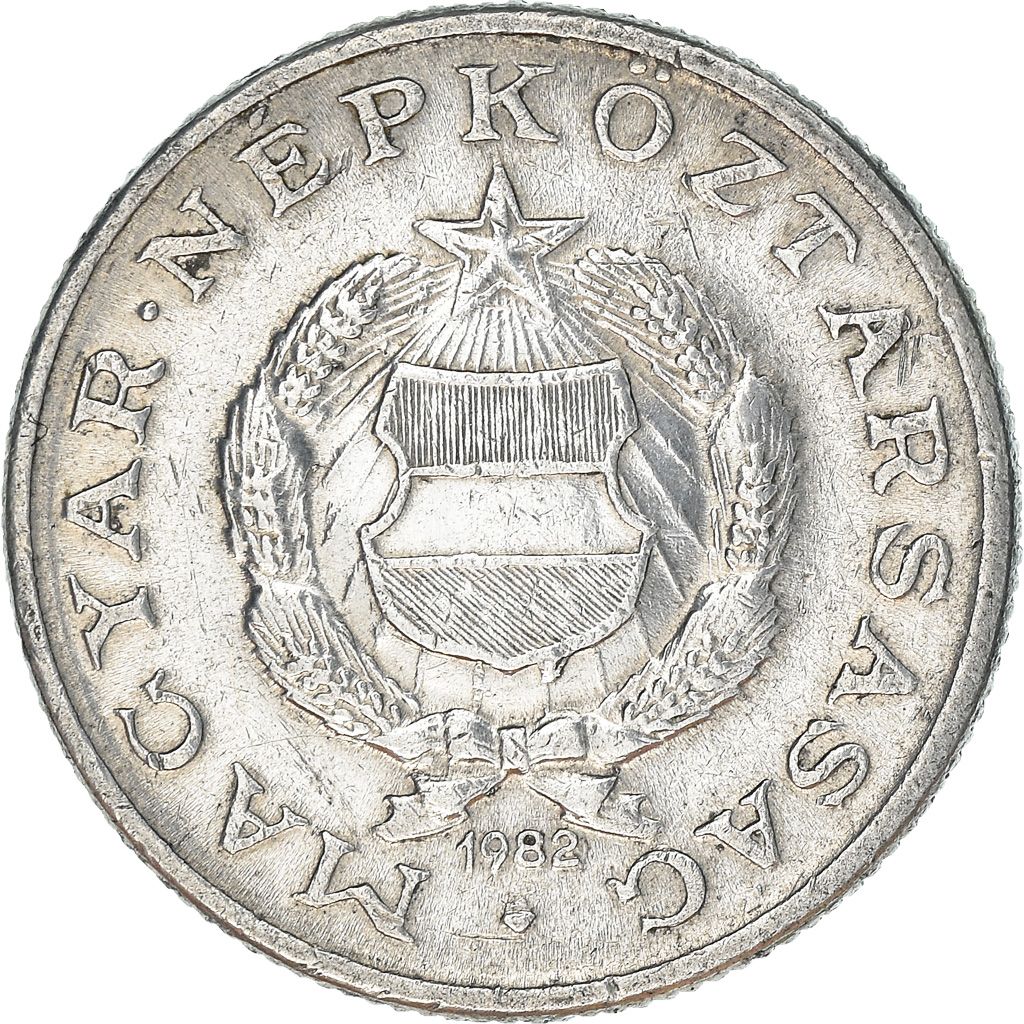 Moneda, Hungría, Forint, 1982, MBC+, Aluminio, KM:575