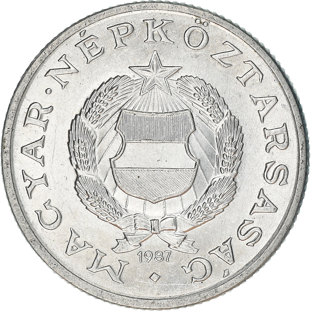 Moneda, Hungría, Forint, 1987, EBC, Aluminio, KM:575