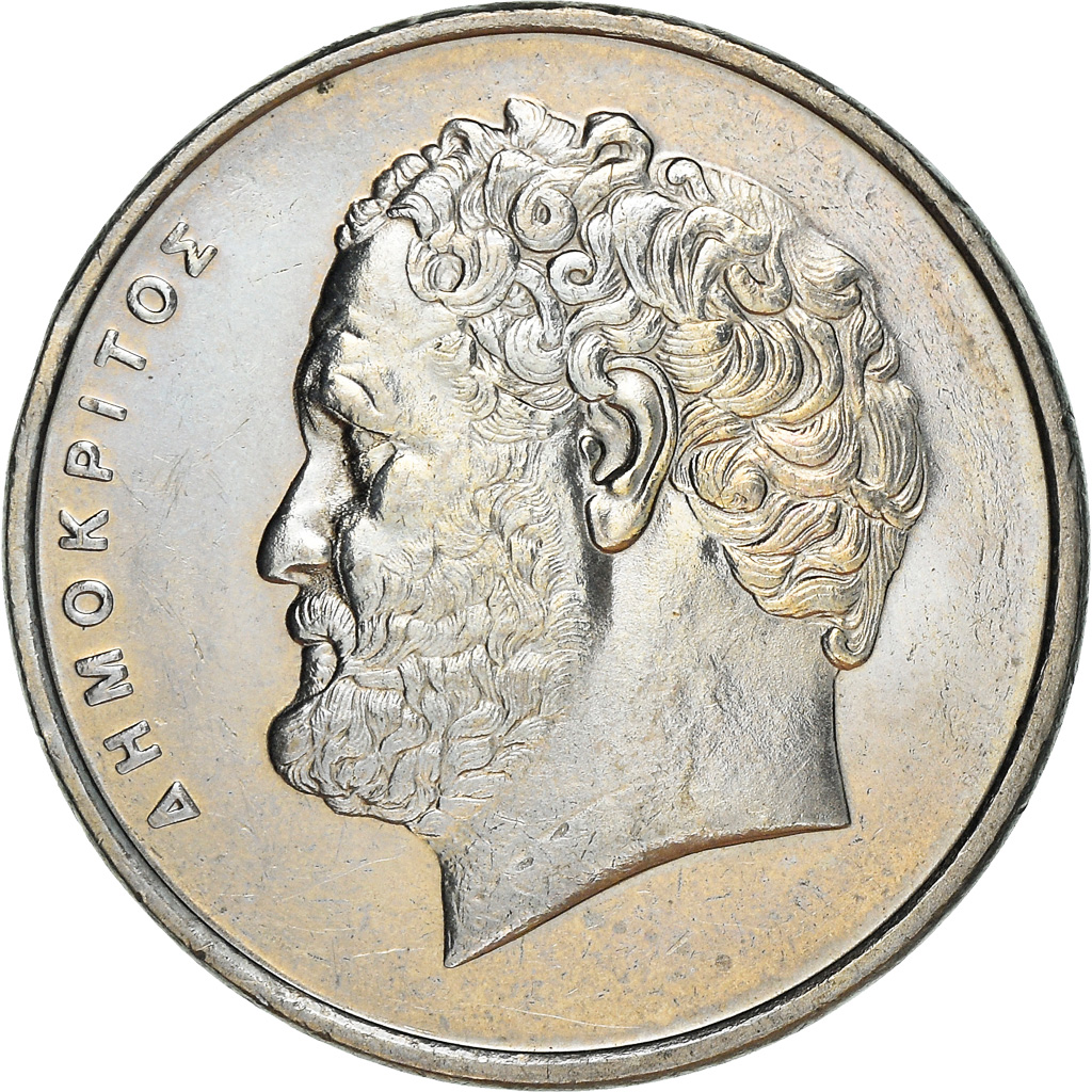 Coin, Greece, Democritus, 10 Drachmes, 2000, , Copper-nickel, KM:132