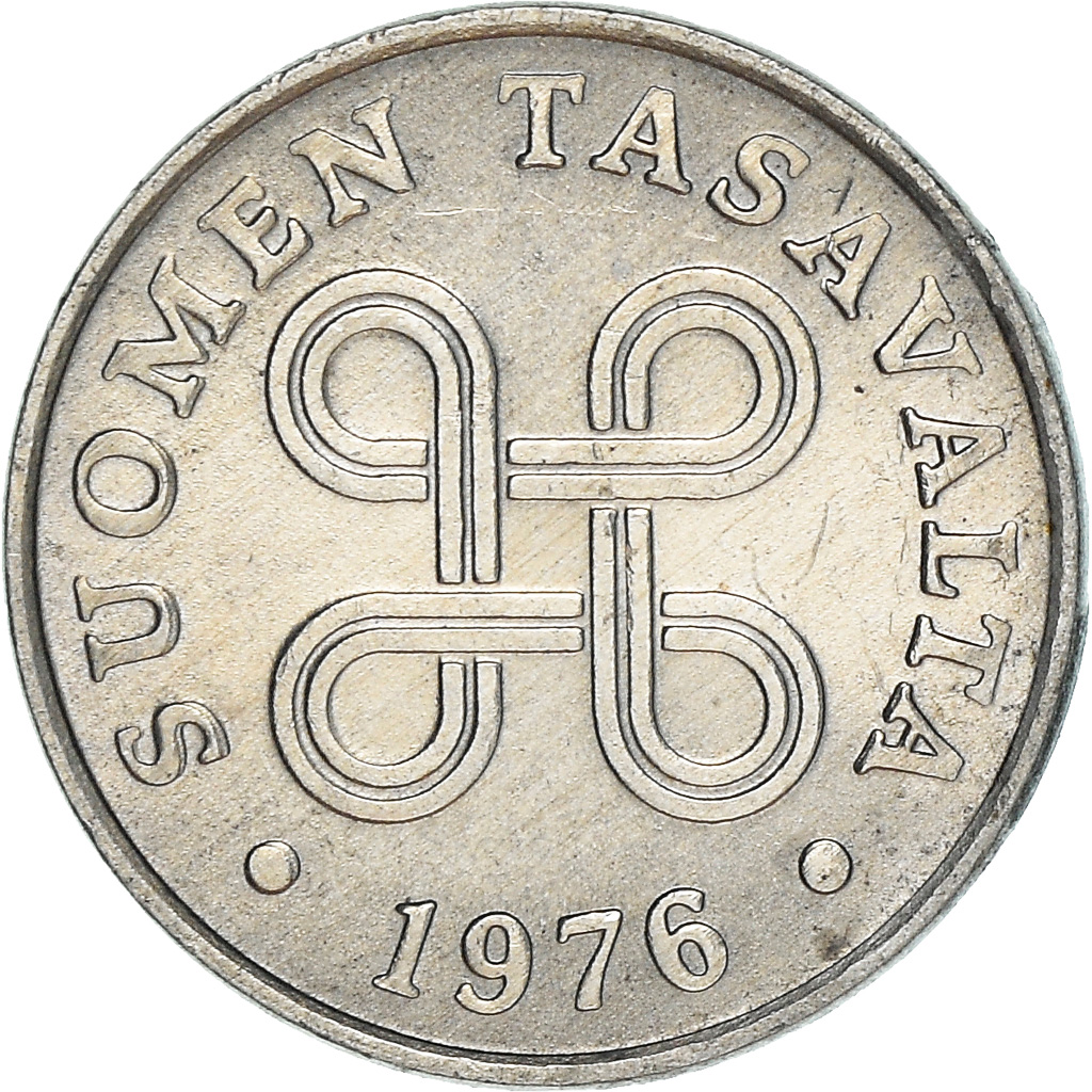 Moneda, Finlandia, Penni, 1976, EBC+, Aluminio, KM:44a