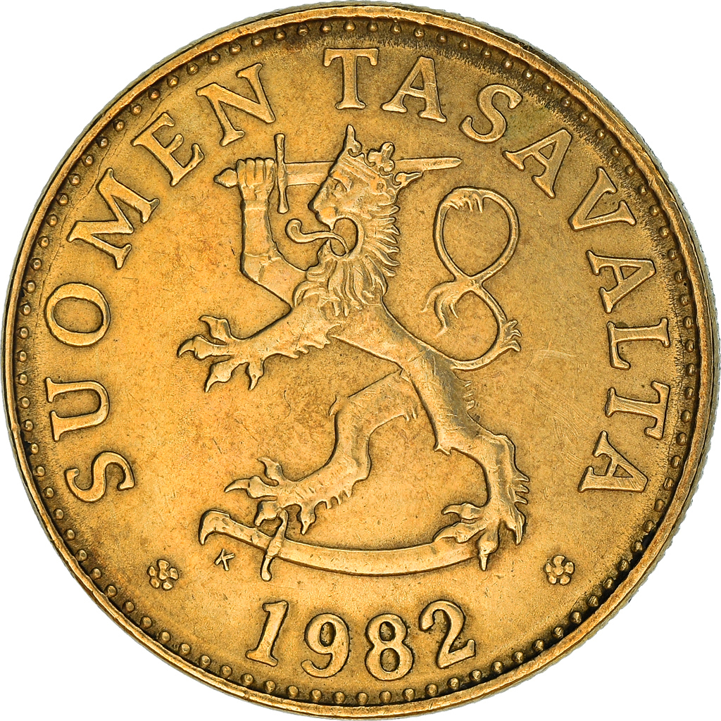 Moneda, Finlandia, 50 Penniä, 1982, EBC, Aluminio - bronce, KM:48