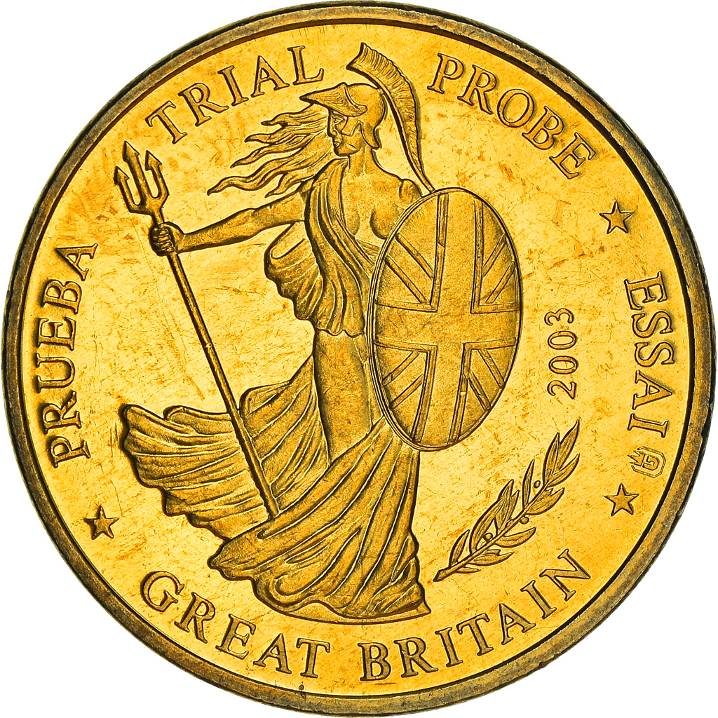 Gran Bretaña, 20 Euro Cent, 2003, unofficial private coin, EBC, Latón