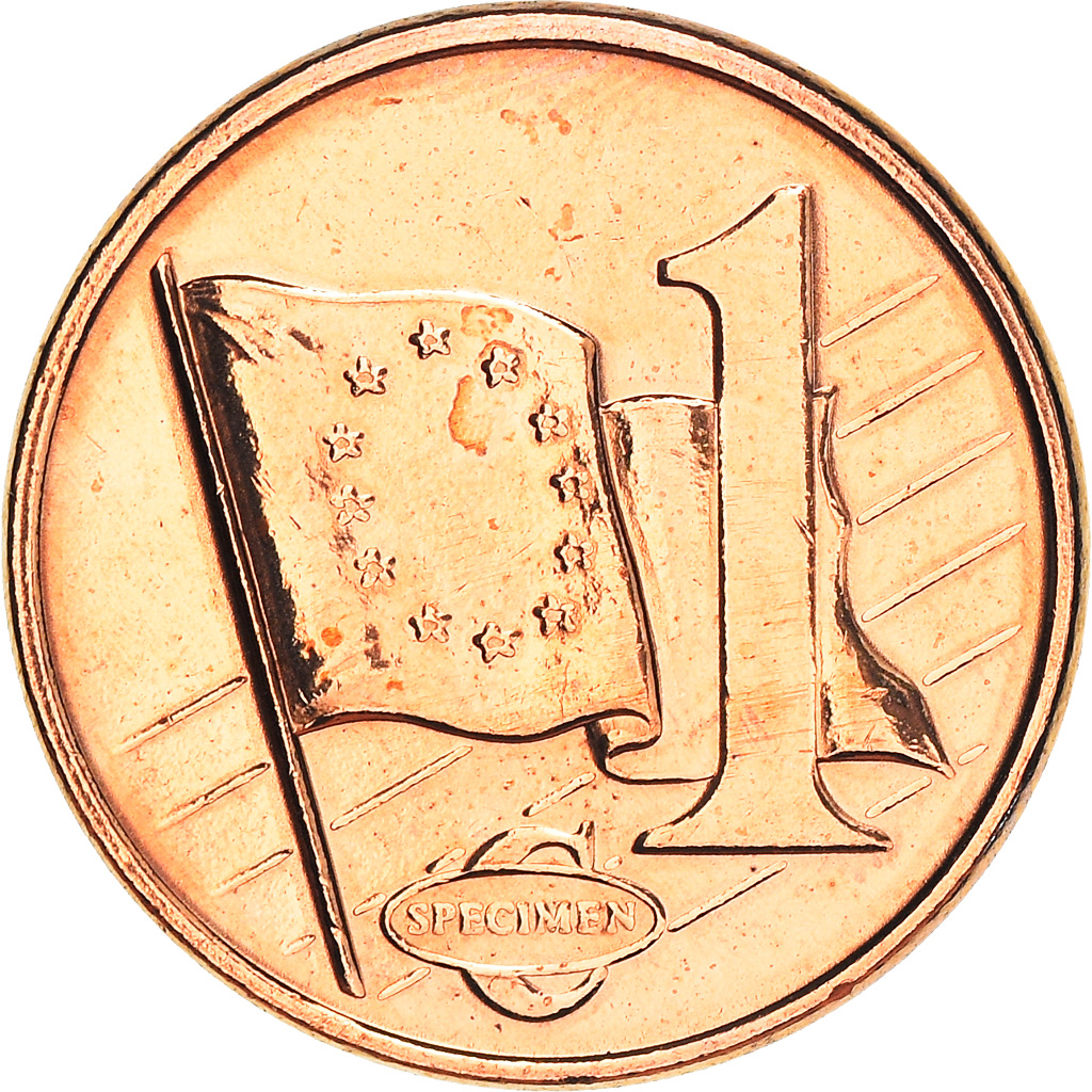Polonia, Euro Cent, 2003, unofficial private coin, BC+, Cobre