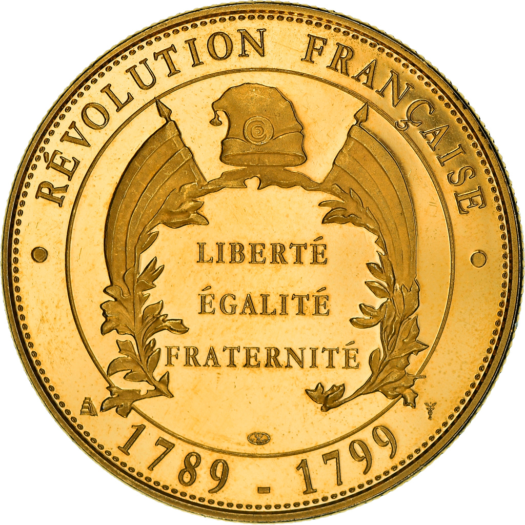 France, Medal, Prise de la Bastille, , Gold plated
