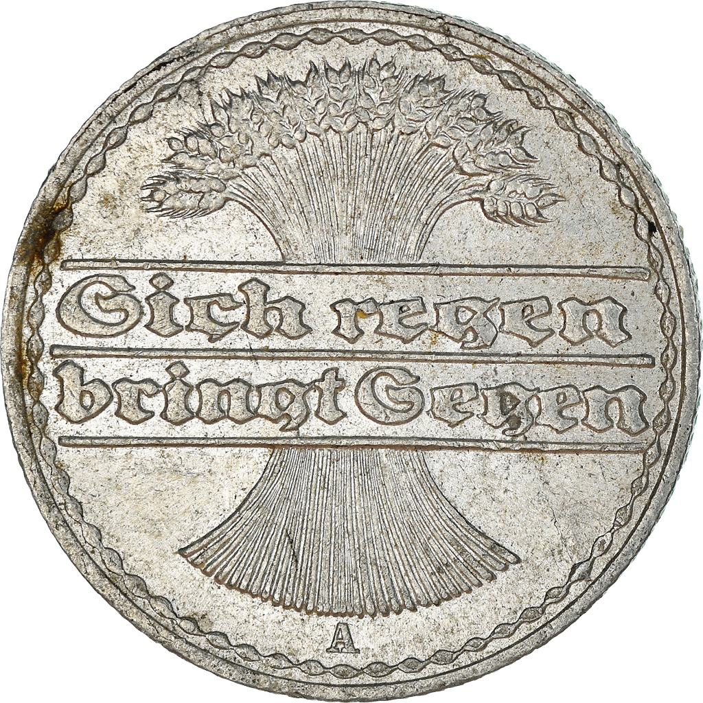 Coin, GERMANY, WEIMAR REPUBLIC, 50 Pfennig, 1922, Berlin, , Aluminum