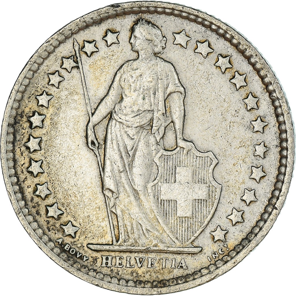 Moneda, Suiza, 1/2 Franc, 1963, Bern, MBC+, Plata, KM:23