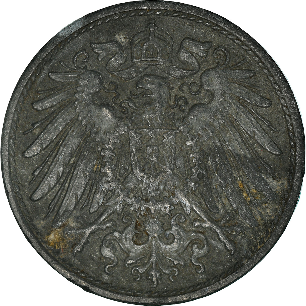 Coin, GERMANY - EMPIRE, 10 Pfennig, 1919, , Zinc, KM:26