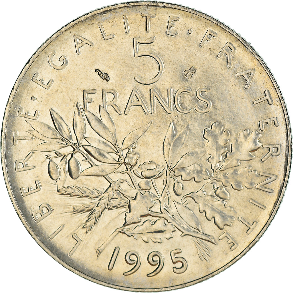 Coin, France, Semeuse, 5 Francs, 1995, Paris, , Nickel Clad