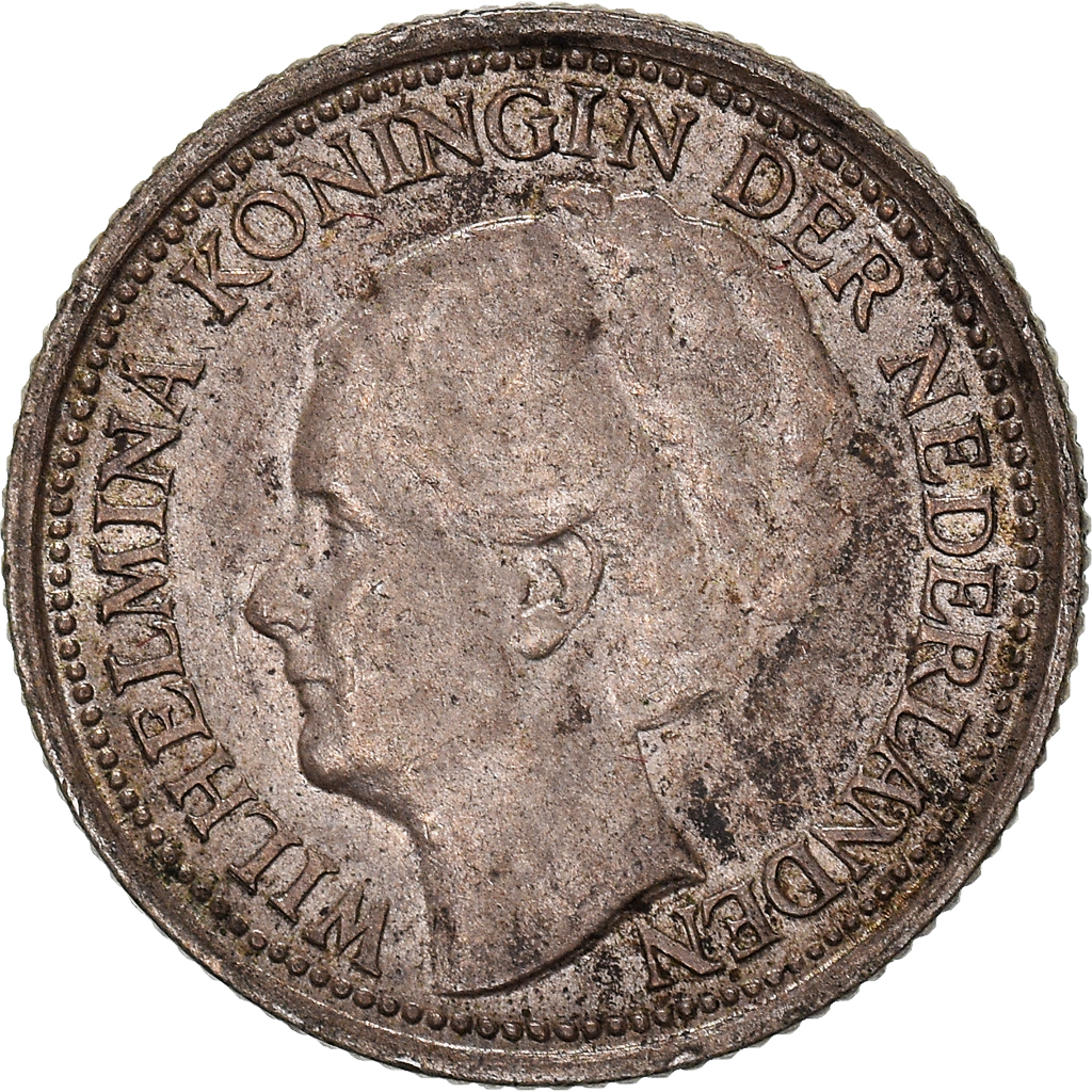 Coin, Netherlands, Wilhelmina I, 10 Cents, 1938, , Silver, KM:163